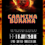 Cartell Carmina Burana Gira de concerts